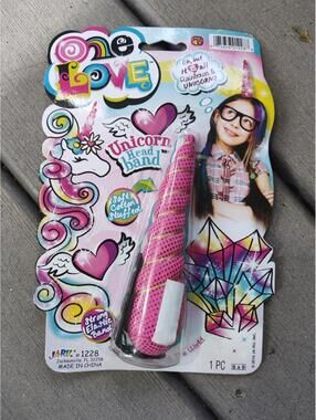 One Love Sparkle Unicorn Headband Pink - NEW